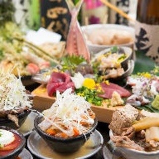 Popular banquet courses include carefully selected sake and 2 hours all-you-can-drink from 4,400 yen