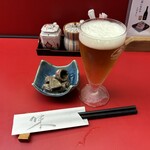味処 もと家 - 生ビール小とおとーし