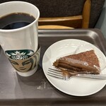 スターバックスコーヒー - ドリップコーヒーホットVenti＋生チョコ in チョコレートパイ