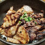 北海道マルハ酒場 - 合盛カルビ丼