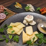 Assortment of 3 types of cheese