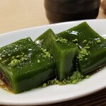 京はやしや - ミニ抹茶わらび餅。