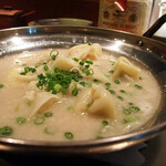 Steamed Gyoza / Dumpling with homemade tonkotsu soup