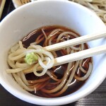 やみぞ蕎麦 しらたき - 「わさび飯セット（蕎麦大もり）」の蕎麦