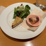 プレゴ・パケット - R6.4  前菜　ホタルイカと海老のオイル・フォカッチャ・サラダ