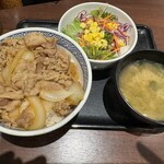 Yoshinoya - 並盛、サラダセット