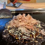月島もんじゃ・お好み焼き てっぱん - 目の前で調理お好み焼き編
