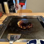 月島もんじゃ・お好み焼き てっぱん - 目の前で調理お好み焼き編