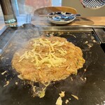 月島もんじゃ・お好み焼き てっぱん - 目に前で調理もんじゃ編