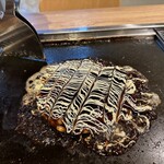 月島もんじゃ・お好み焼き てっぱん - 目の前で調理お好み焼き編