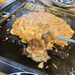 月島もんじゃ・お好み焼き てっぱん - 目に前で調理もんじゃ編