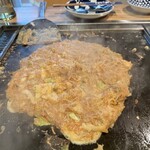 月島もんじゃ・お好み焼き てっぱん - 目に前で調理もんじゃ編