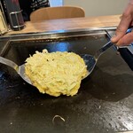 月島もんじゃ・お好み焼き てっぱん - 目の前で調理お好み焼き編
