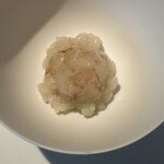 レスピラシオン - メニューに載らない、白ガセ海老のアローソをもう一皿。甘い！