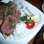 個室居酒屋 にっぽん市 - 「和牛いちばミニステーキ (780円)」