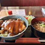 Kafedo Marushe - ソースかつ丼セット880円