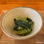 蕎麦将軍 - 菠薐草の胡麻和え