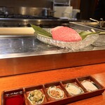 ステーキ 鉄板焼き Teppan&grill R - お肉に何つける？