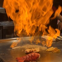 ステーキ 鉄板焼き Teppan&grill R - ファイヤ〜☆(≧∀≦*)ﾉ