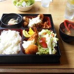 レストランカフェ ペンギン - 南蛮弁当+お味噌汁