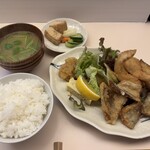 Meshiya Kamome - 天然魚唐揚げ定食@1,300