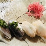 Kamesushi - イワシとつぶ貝