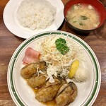 Katsuretsu Yotsuya Takeda - カキバター焼定食