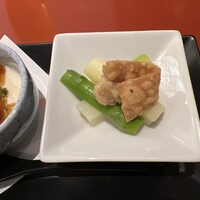 麺処 NAKAJIMA ホテルニューオータニ大阪 - 2色アスパラの練り胡麻のせ