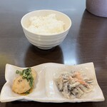 Kara Men Hompo Sayaka - ご飯、小鉢