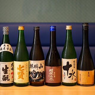 旨いそばには旨い日本酒！お好きな美酒で素敵な夜をどうぞ。