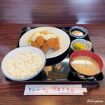 とんかつまざき - カキフライ定食