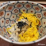 御料理 寺沢 - 穴子の蒸し寿司