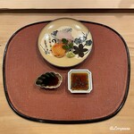 御料理 寺沢 - 鼈甲曹以と赤貝の造り