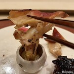 御料理 寺沢 - 北寄貝の酒盗焼