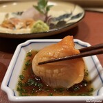 御料理 寺沢 - 赤貝のちり酢で