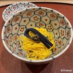 御料理 寺沢 - 穴子の蒸し寿司
