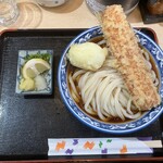 釜ひろ - 240331日　大阪　釜ひろ　ちく玉天ぶっかけ850円、1玉増量200円