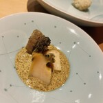 鮨処 有馬 - 蝦夷鮑　肝ソース　◎