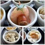 chinois 蓮歩 - ◆海老の紹興酒漬け・・海老チャンが甘いこと。 ◆棒々鶏・・お味噌のお味が秀逸 ◆お豆腐料理