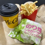 マクドナルド - 料理写真:のり塩じゃがバターベーコンてりたまセット