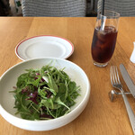 TRATTORIA AL POMPIERE - ここのアイスミルクティーはフレッシュで無く牛乳だから嬉しいです♪