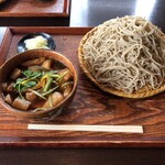 手打そば 末広 - 料理写真:きつねせいろ⭐️お揚げたっぷり❗️