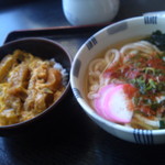 うどんの庄 ゆたか - ２０１４／１／２６ミニカツ丼とミニうどん
