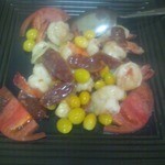 青龍 - エビとサラミと銀杏の炒め