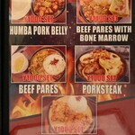 BELLA'S TINDAHAN - メニュー