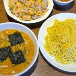 華宴 - 坦々つけ麺1010円＋麺大盛り110円