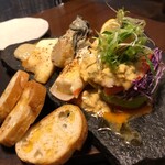 魚酔庭 - オーシャンプレート でっかい牡蠣