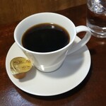 キッチン ブルー グローブ - ホットコーヒーのアップ