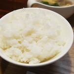 キッチン ブルー グローブ - ご飯大盛りのアップ