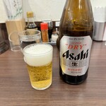 Nikuyashokudou takeuti - お冷代わりの瓶ビール